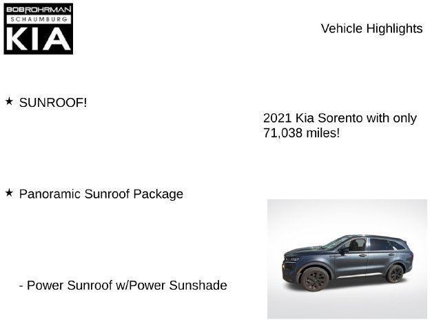 Used 2021 Kia Sorento S w/ Panoramic Sunroof Package AWD/4WD image 7