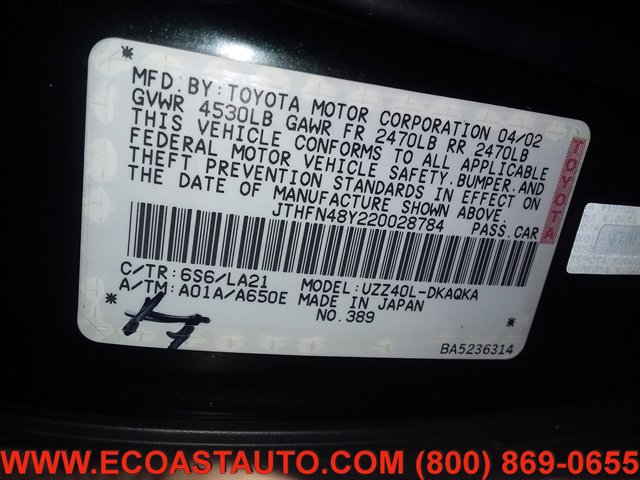 Used 2002 Lexus SC 430 Convertible image 17