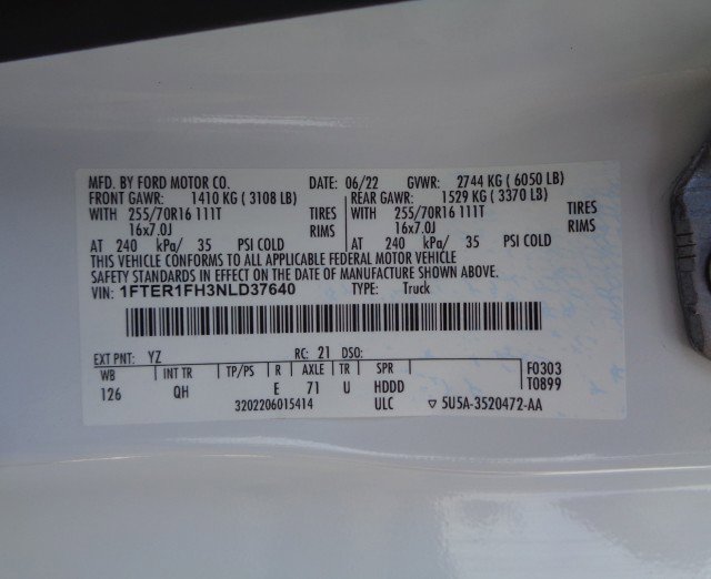 Used 2022 Ford Ranger XL w/ Equipment Group 101A High image 23