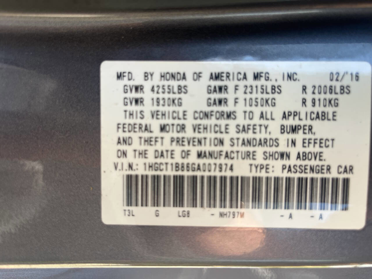 Used 2016 Honda Accord EX-L image 14