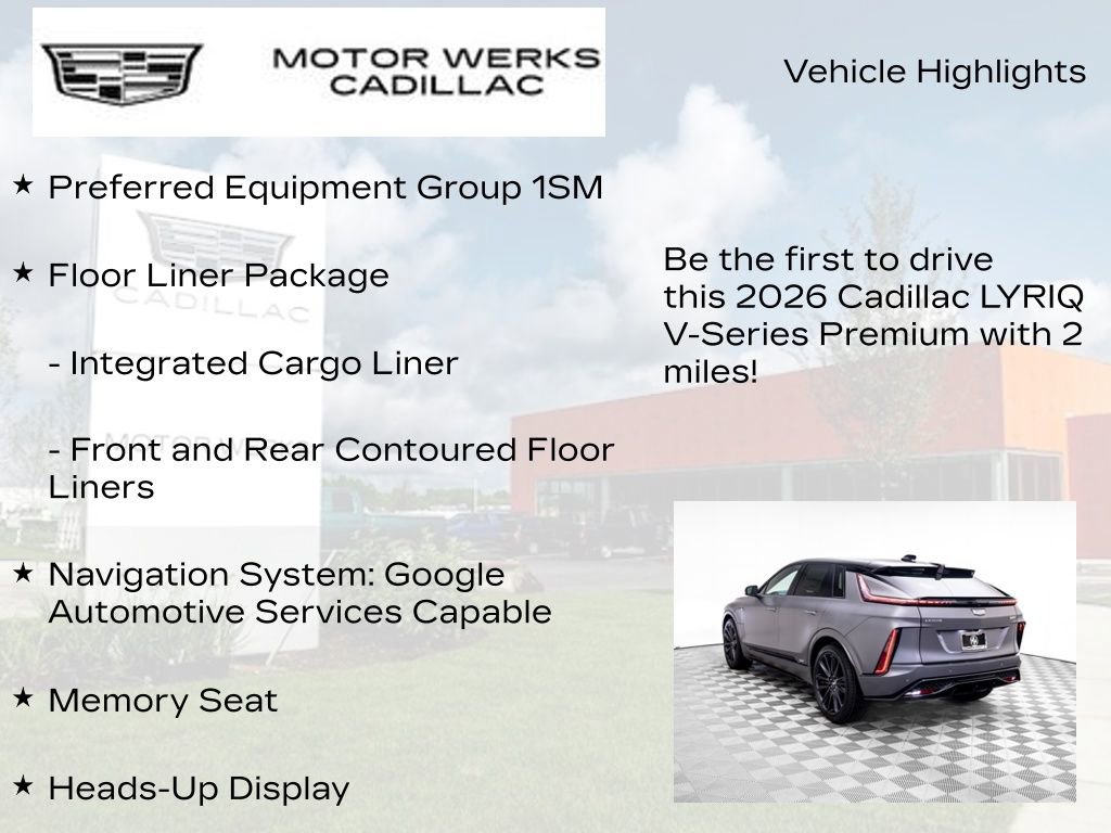 New 2026 Cadillac Lyriq V w/ LPO, Floor Liner Package AWD/4WD image 13