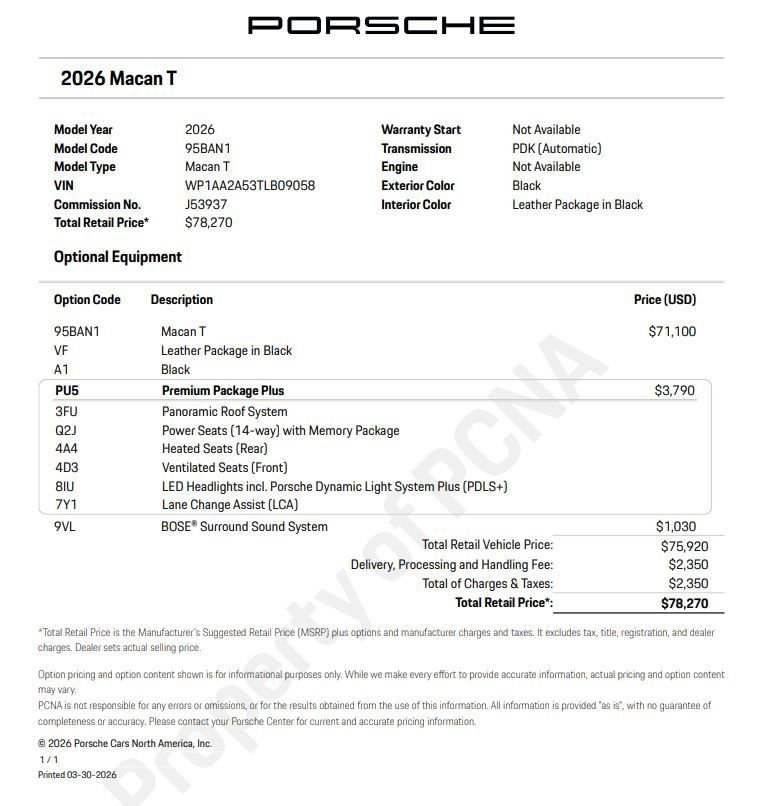 New 2026 Porsche Macan Turbo AWD/4WD image 6