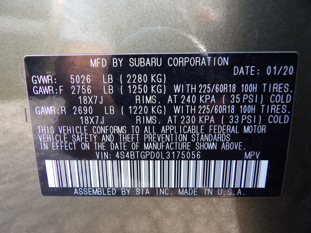 Used 2020 Subaru Outback Touring XT image 32