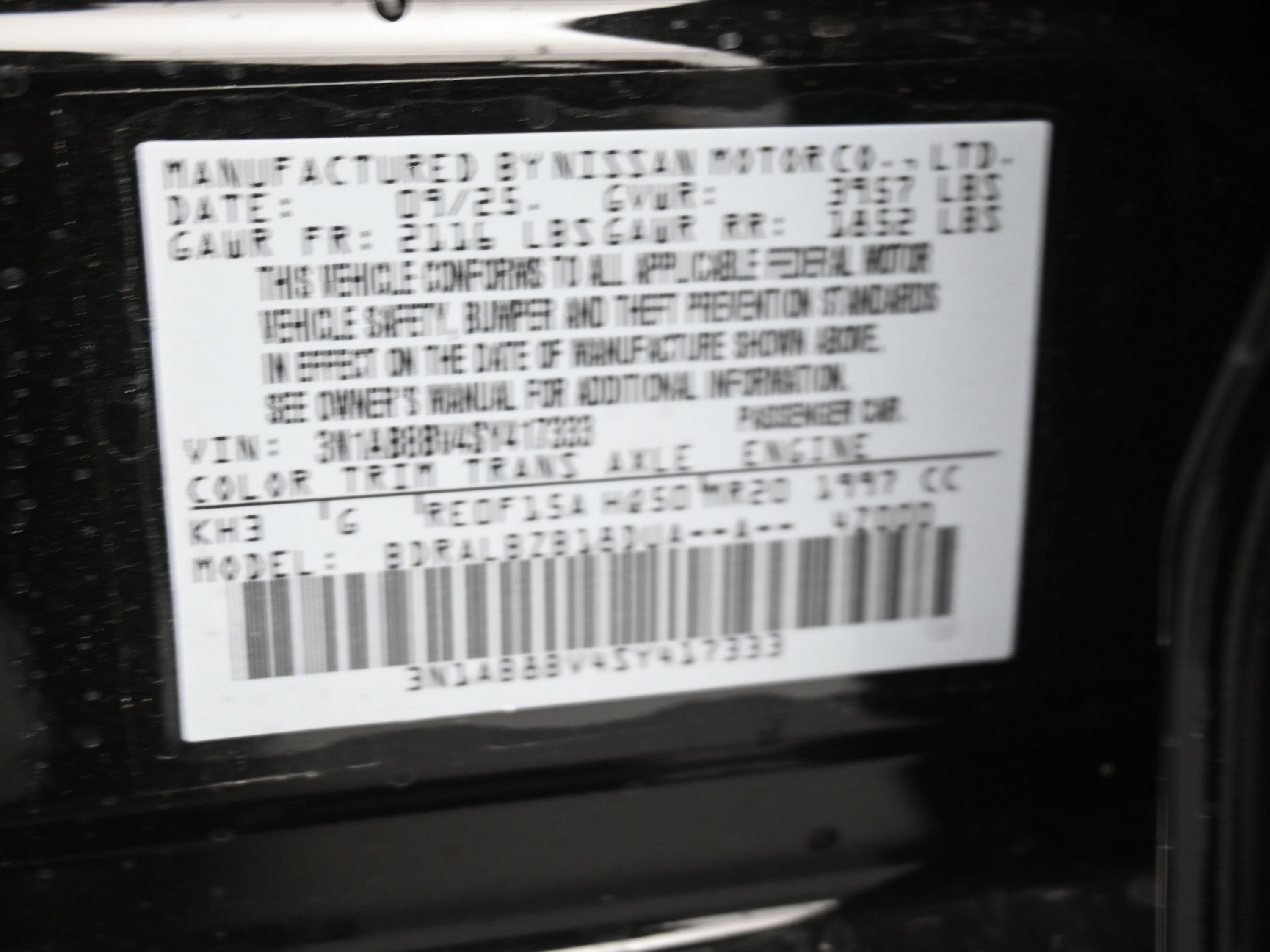 New 2025 Nissan Sentra S image 10