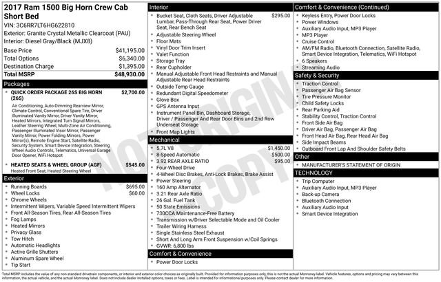 Used 2017 RAM 1500 Big Horn image 7