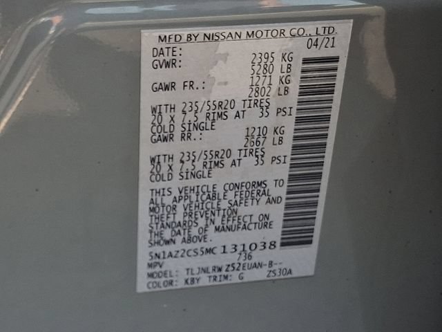 Used 2021 Nissan Murano SL w/ SL Moonroof Package AWD/4WD image 28