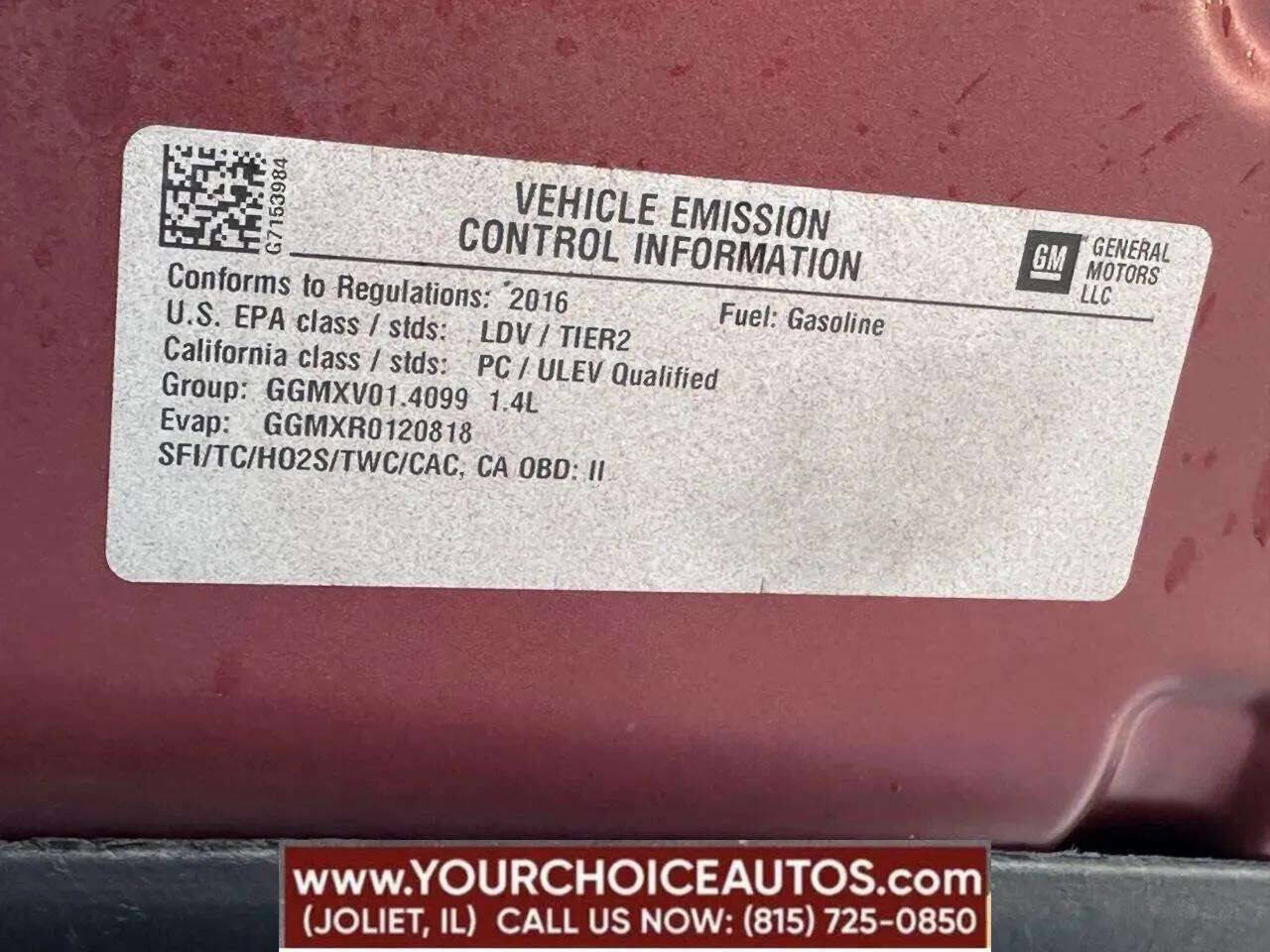 Used 2016 Chevrolet Cruze LT w/ Technology Package image 29