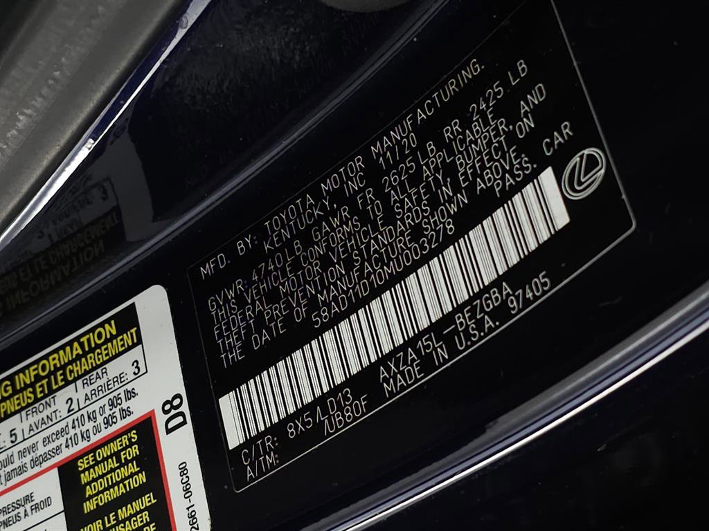 Certified 2021 Lexus ES 250 w/ Premium Package image 30