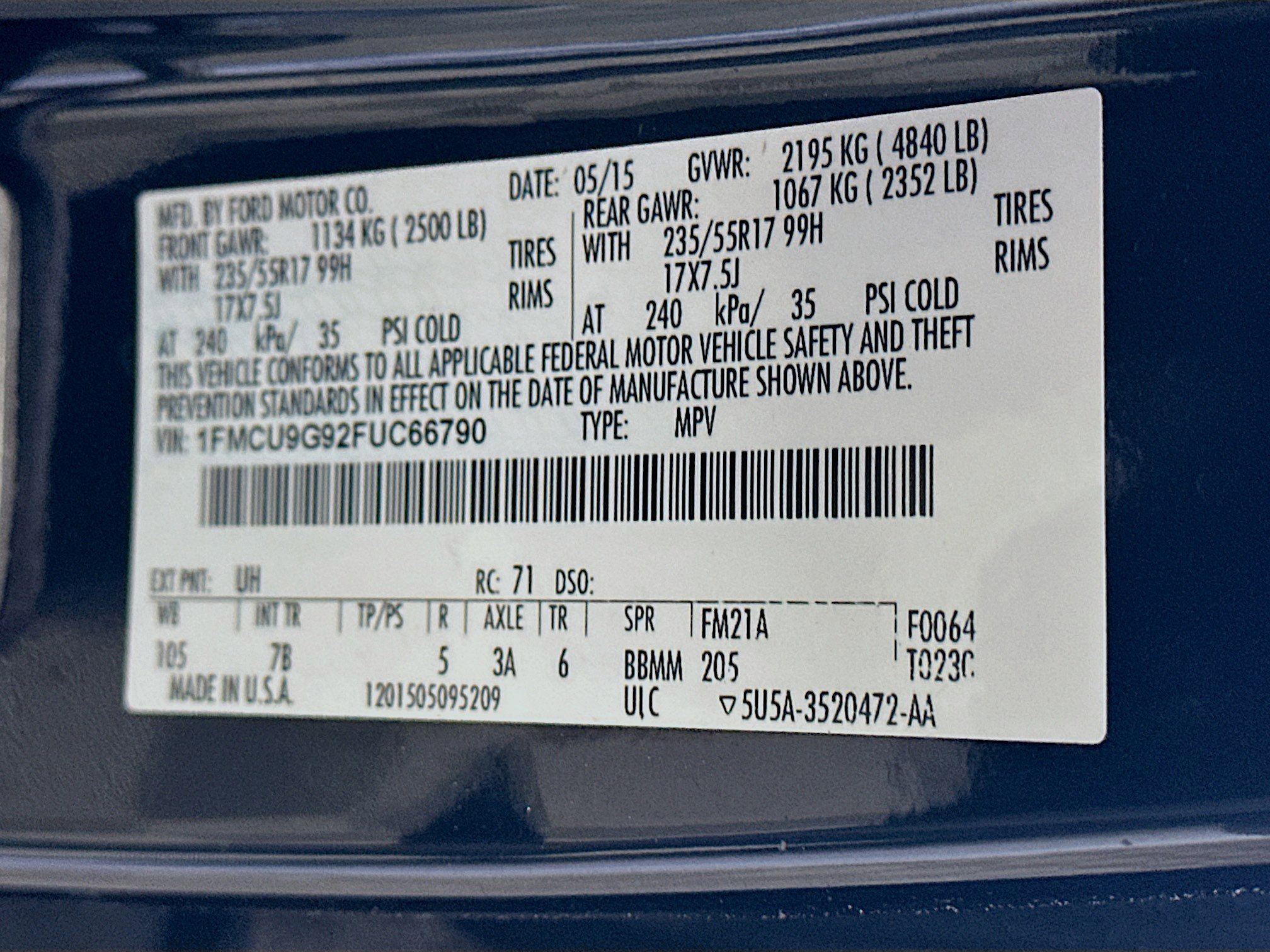 Used 2015 Ford Escape SE w/ Equipment Group 201A image 12