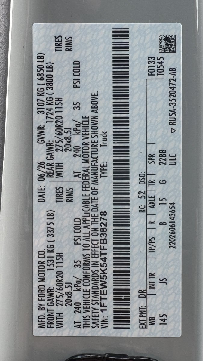 New 2026 Ford F150 Lariat w/ Equipment Group 502A High RWD image 14