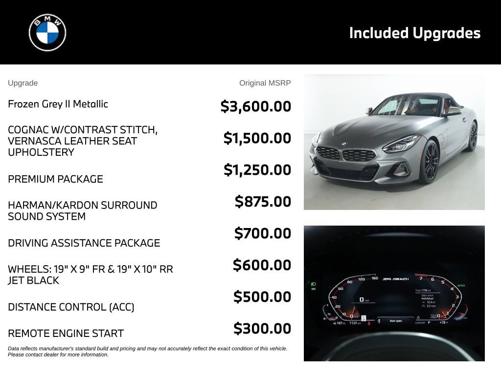 Used 2026 BMW Z4 M40i w/ Premium Package RWD image 4