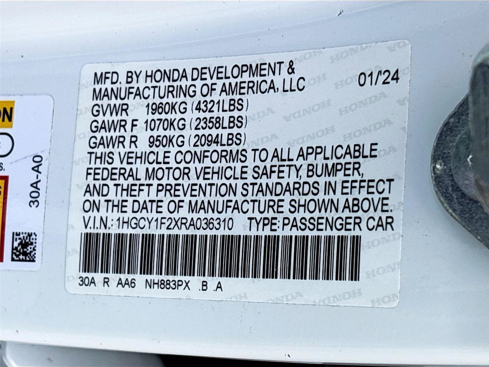 Certified 2024 Honda Accord LX image 33