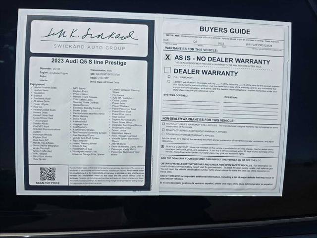 Used 2023 Audi Q5 e Prestige w/ Prestige Package AWD/4WD image 16