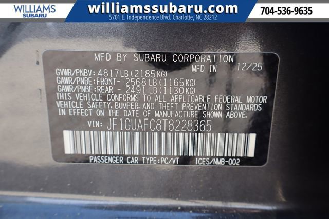 New 2026 Subaru Impreza 2.0i Sport image 23