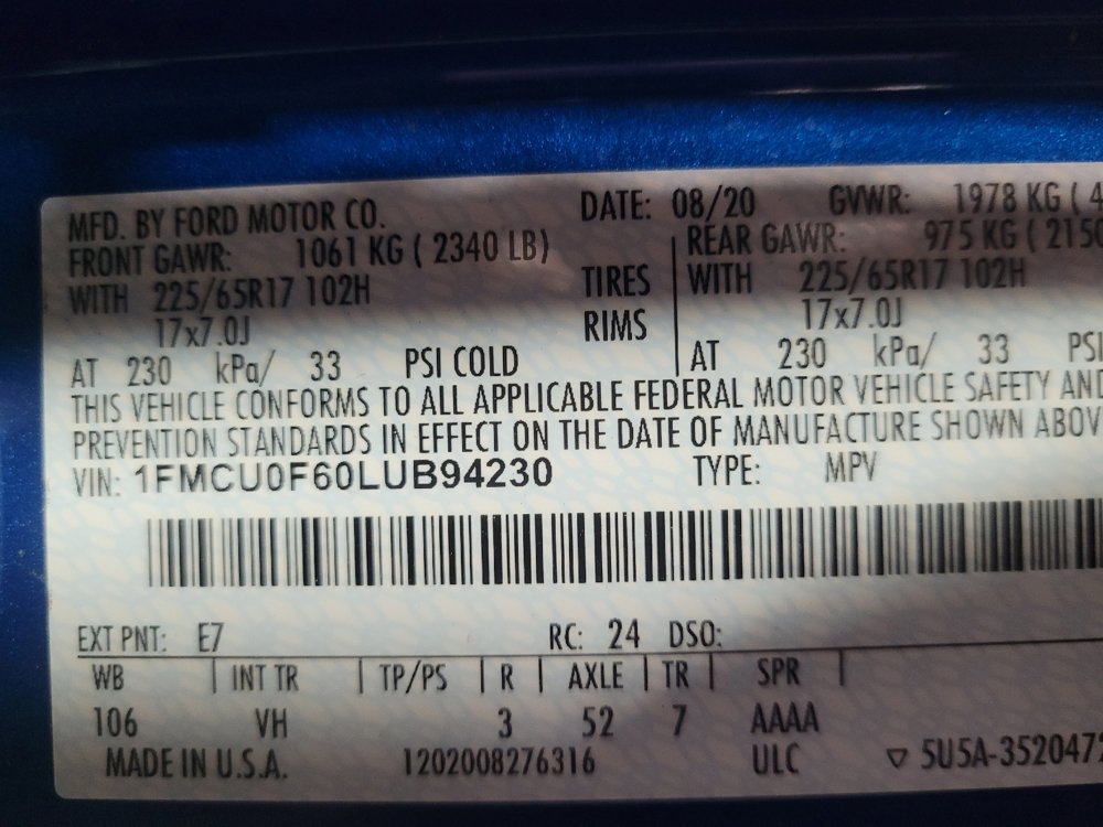 Used 2020 Ford Escape S image 33