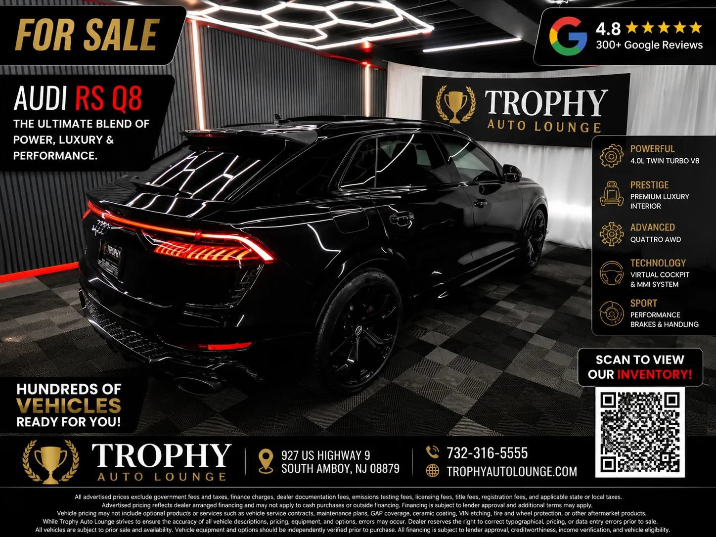 Used 2021 Audi RS Q8 w/ Luxury Package AWD/4WD image 4