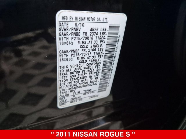 Used 2011 Nissan Rogue S AWD/4WD image 36