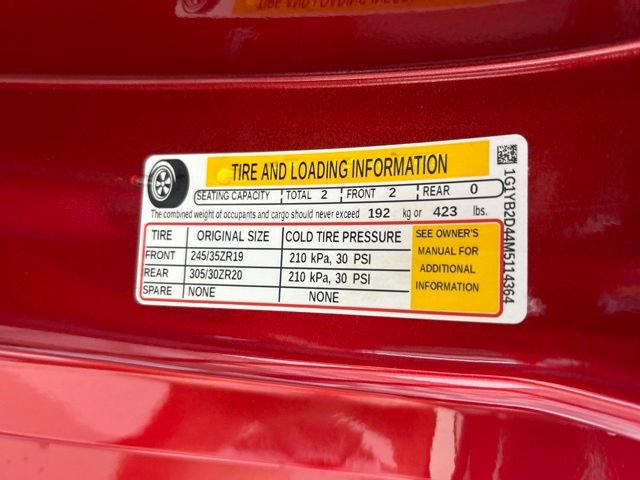 Used 2021 Chevrolet Corvette Stingray Preferred Cpe w/ Engine Appearance Package RWD image 21