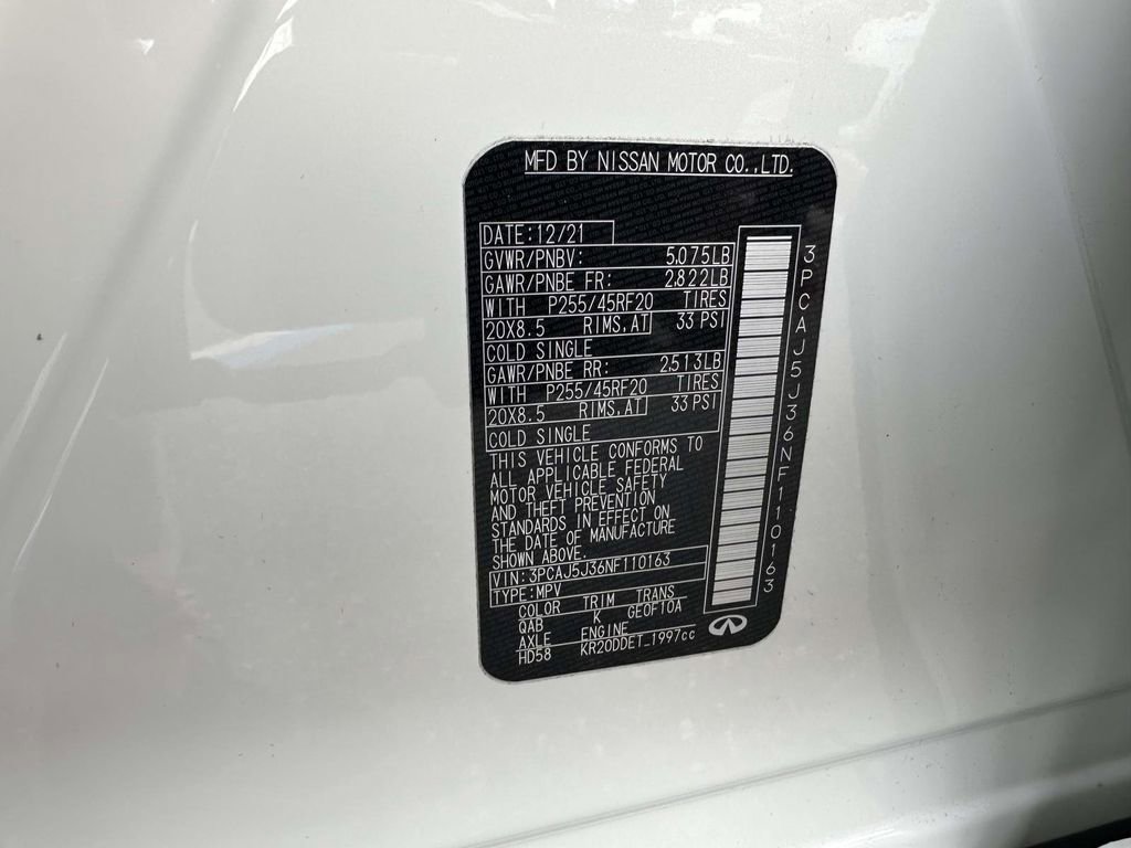 Used 2022 INFINITI QX55 Luxe w/ Cargo Package image 18