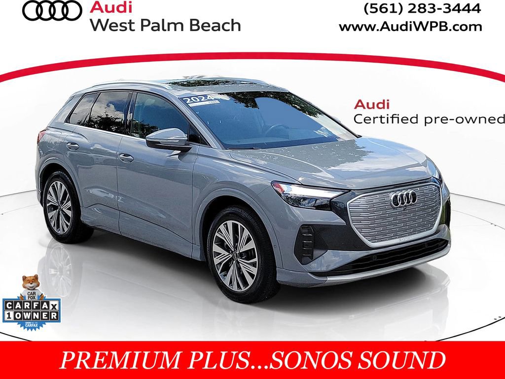 Certified 2024 Audi Q4 e-tron Premium Plus RWD image 1