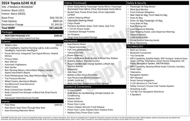 Certified 2024 Toyota bZ4X AWD w/ Weather Package image 35
