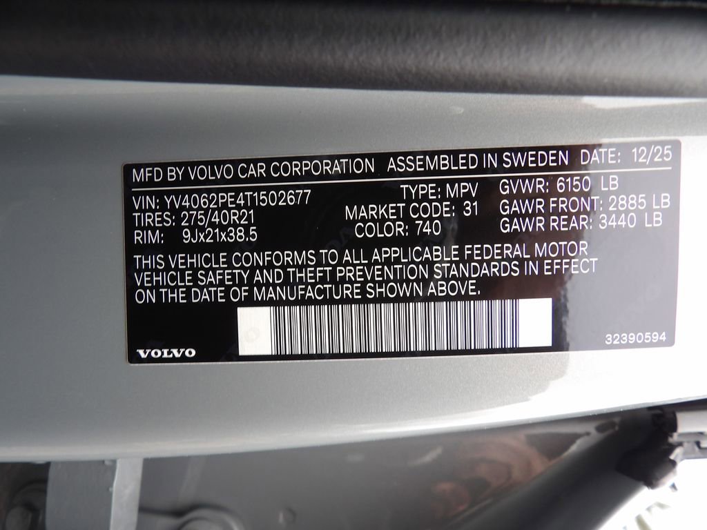 New 2026 Volvo XC90 B6 Plus w/ Protection Package Premier AWD/4WD image 34