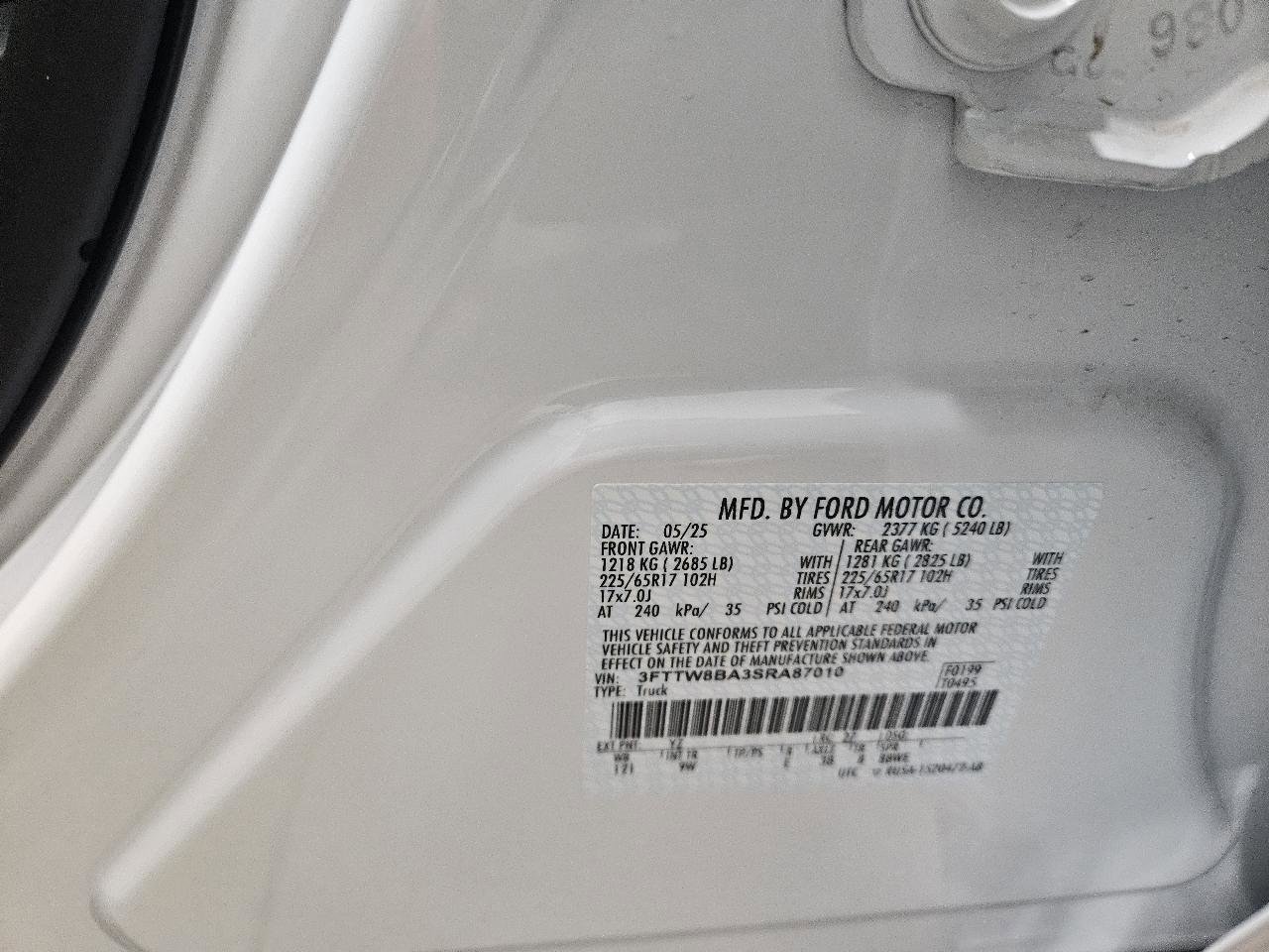 Used 2025 Ford Maverick XL w/ Equipment Group 102A AWD/4WD image 12