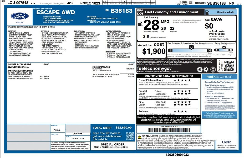 Used 2025 Ford Escape ST-Line image 4