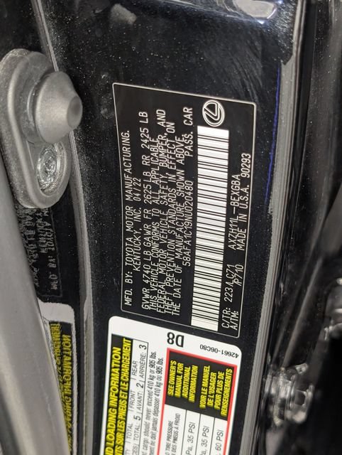 Used 2022 Lexus ES 300h Ultra Luxury w/ Protection Package (P3) FWD image 39