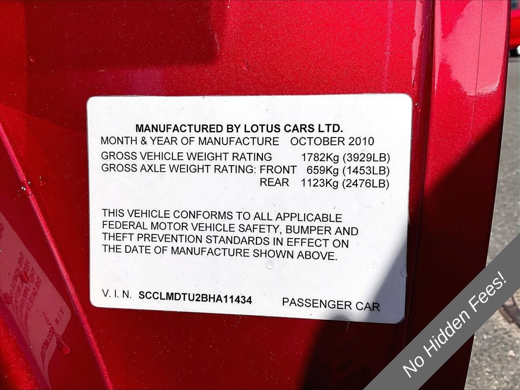 Used 2011 Lotus Evora 2+2 RWD image 28