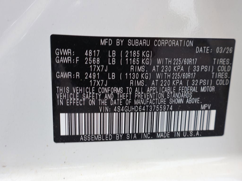 New 2026 Subaru Crosstrek 2.0i Premium AWD/4WD image 39
