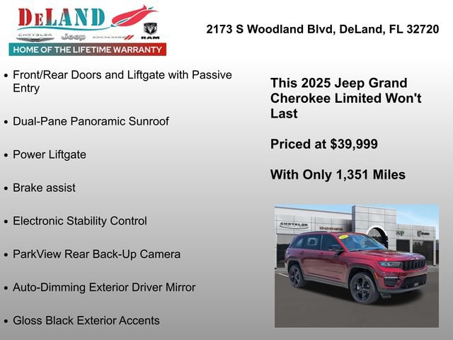 Used 2025 Jeep Grand Cherokee Limited w/ Luxury Tech Group II AWD/4WD image 26