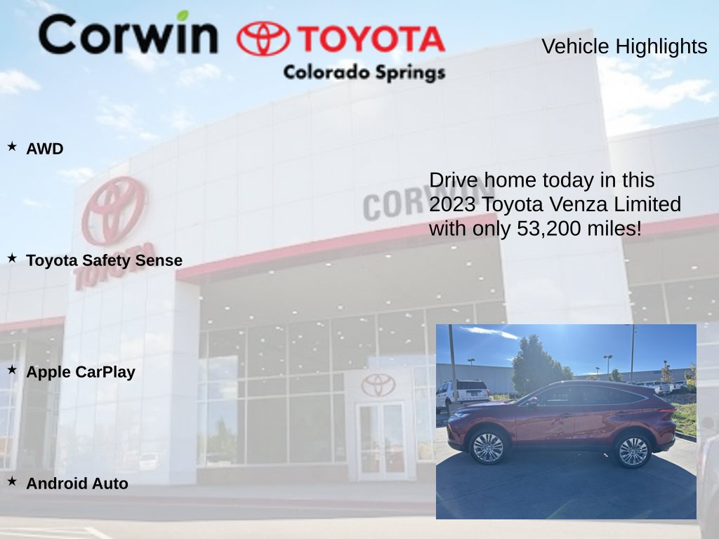 Used 2023 Toyota Venza Limited AWD/4WD image 7