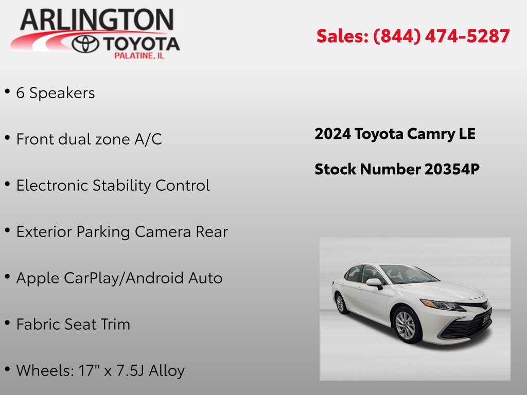 Used 2024 Toyota Camry LE FWD image 4