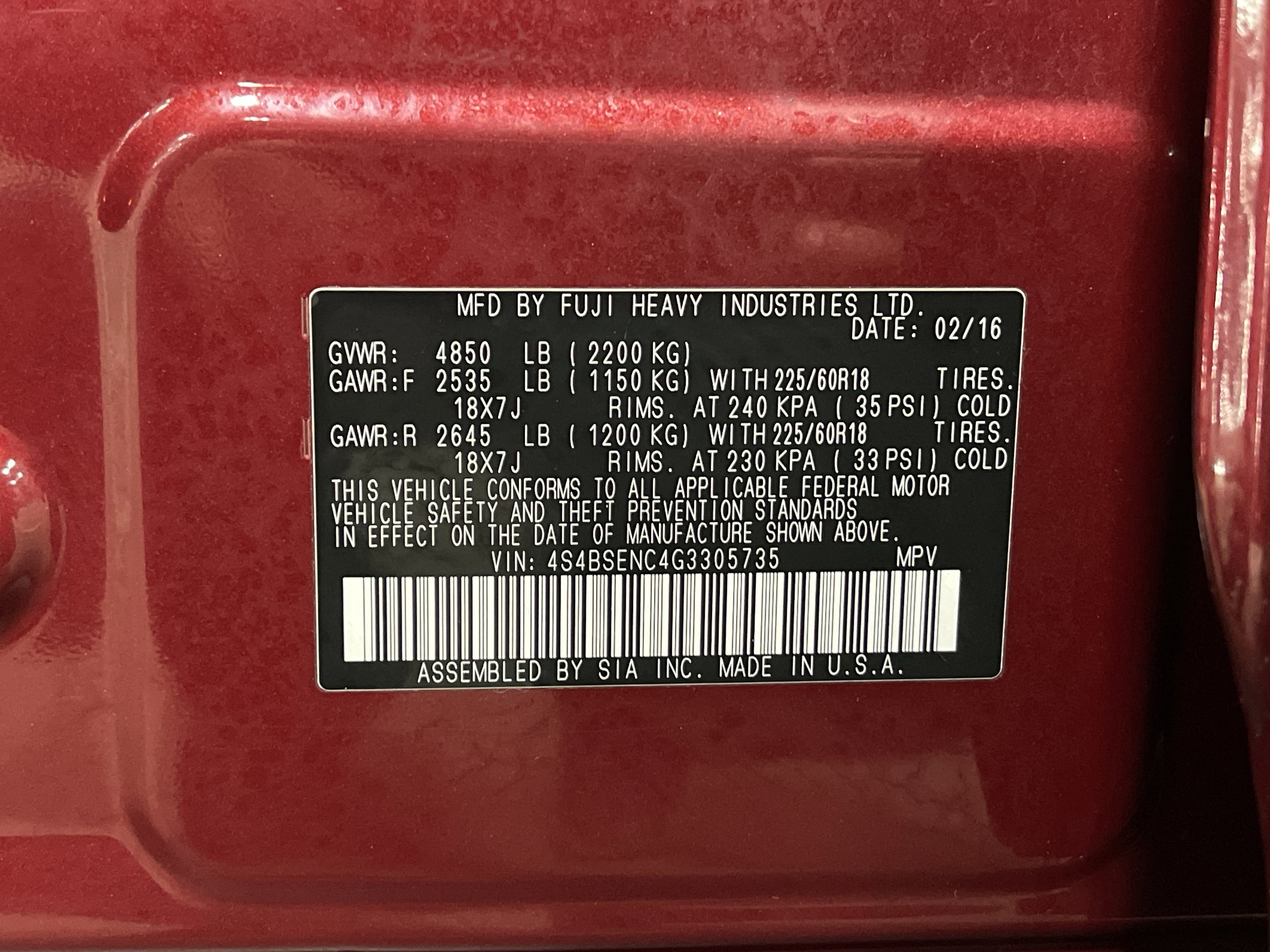 Used 2016 Subaru Outback 3.6R Limited image 27