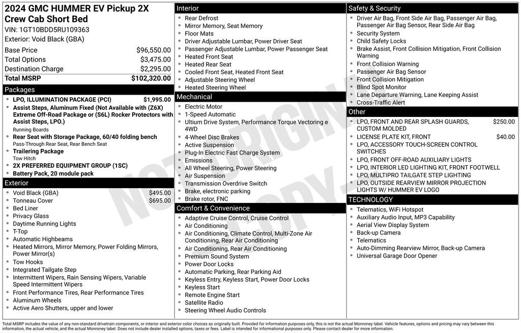 Used 2024 GMC Hummer EV 2X w/ LPO, Illumination Package image 2