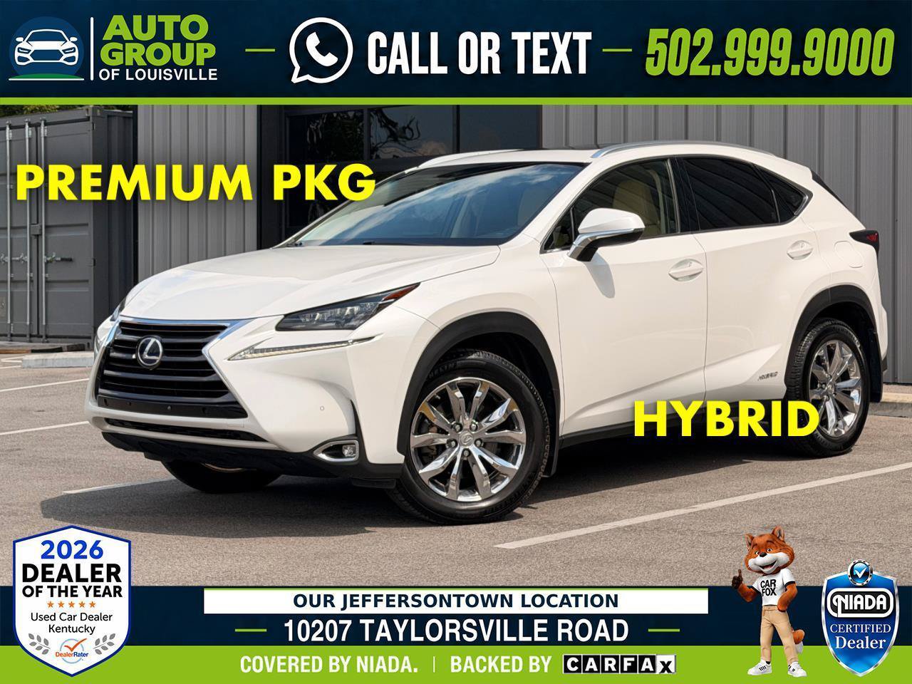 Used 2015 Lexus NX 300h AWD w/ Premium Package