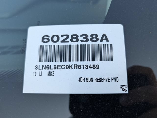 Used 2019 Lincoln MKZ Reserve w/ Luxury Package FWD image 35