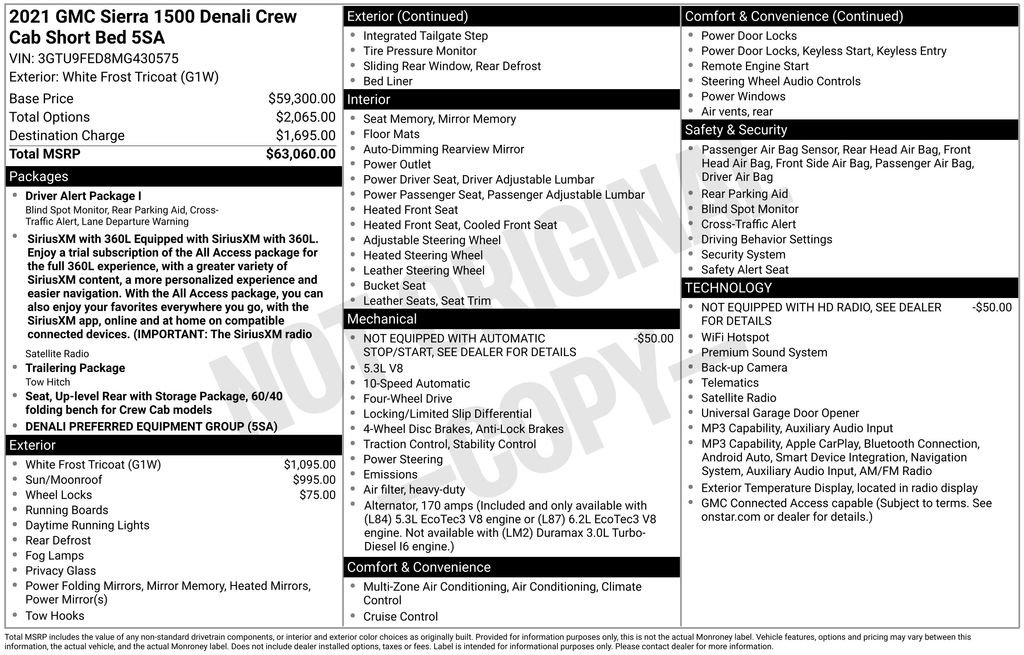 Used 2021 GMC Sierra 1500 Denali AWD/4WD image 4