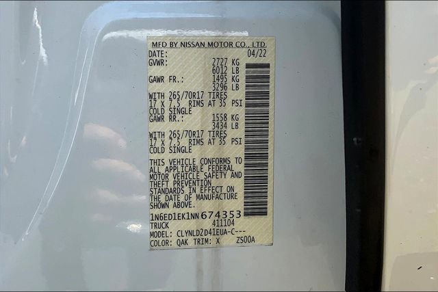 Used 2022 Nissan Frontier PRO-4X image 14