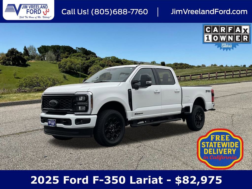 Certified 2025 Ford F350 Lariat w/ Black Appearance Package image 1