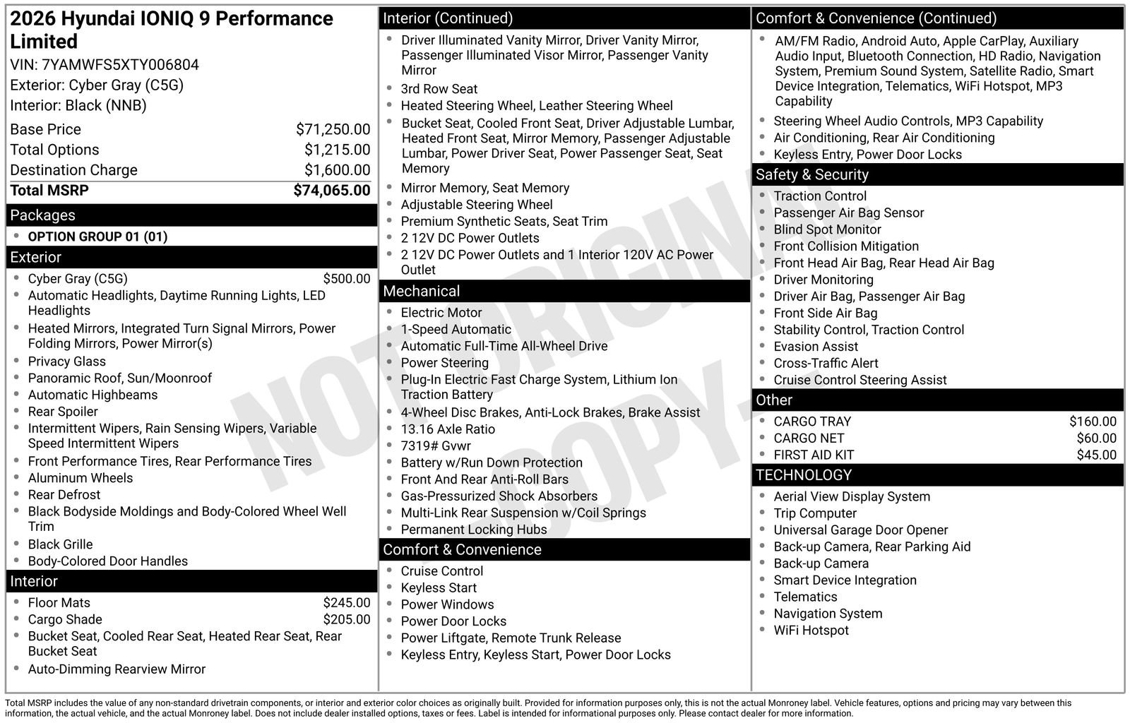 New 2026 Hyundai Ioniq 9 Limited image 8