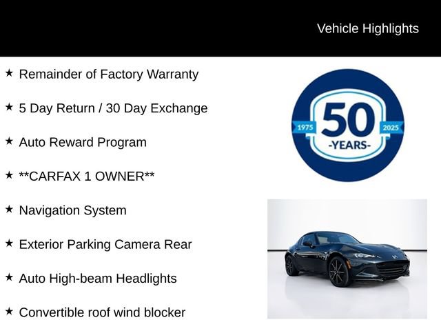 Used 2025 MAZDA MX-5 Miata RF Grand Touring RWD image 6