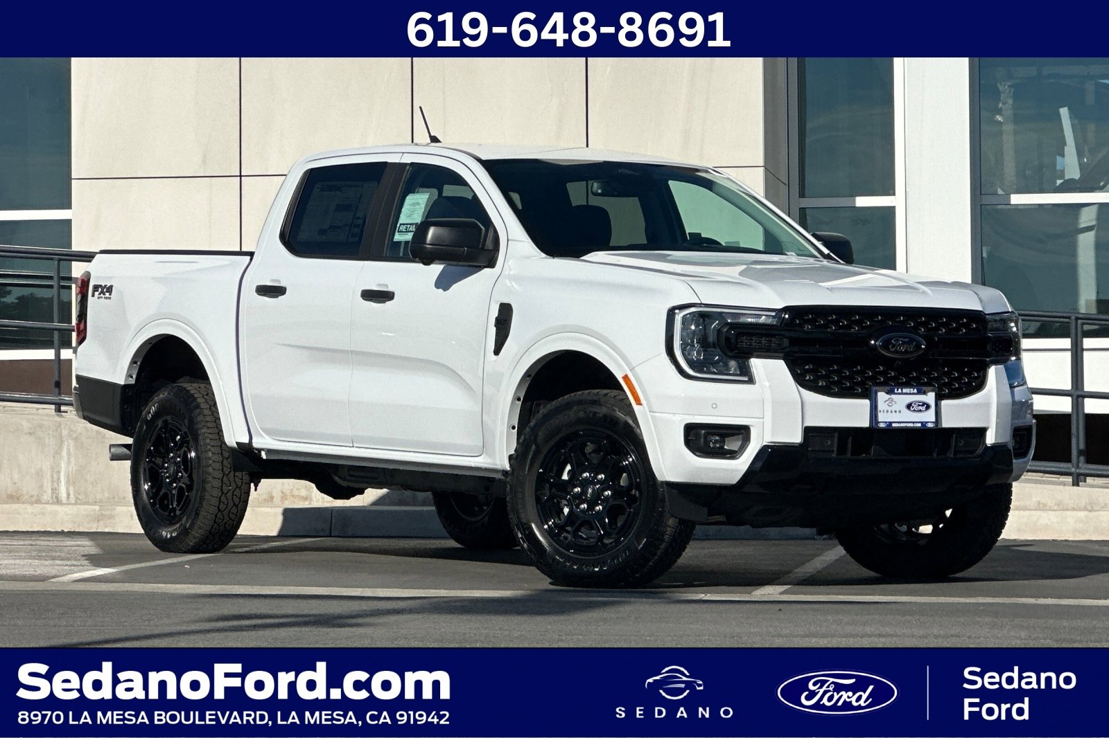 New 2025 Ford Ranger XLT w/ FX4 Off-Road Package