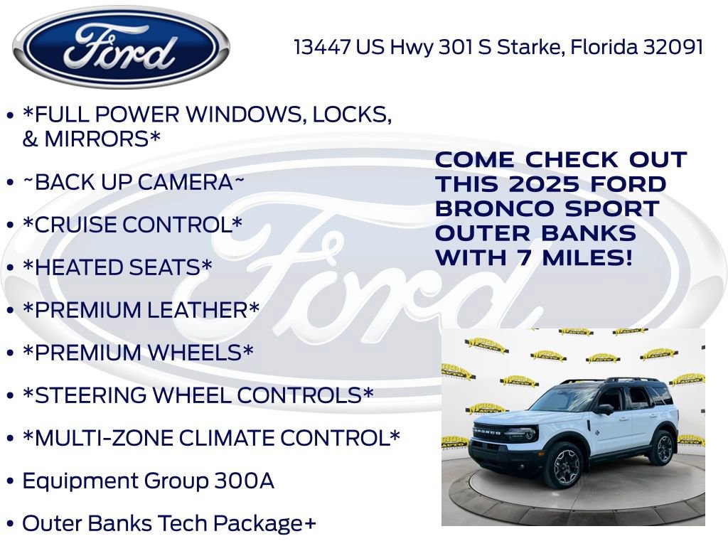New 2025 Ford Bronco Sport Outer Banks w/ Outer Banks Tech Package+ image 10