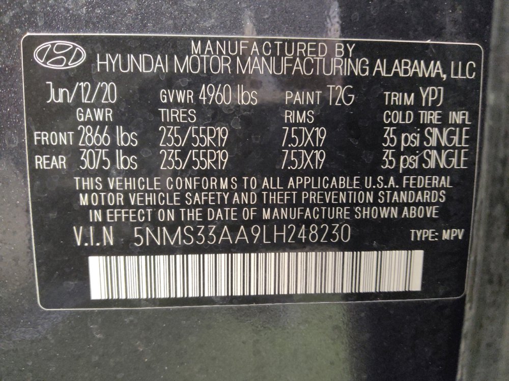 Used 2020 Hyundai Santa Fe SEL w/ Cargo Package FWD image 33