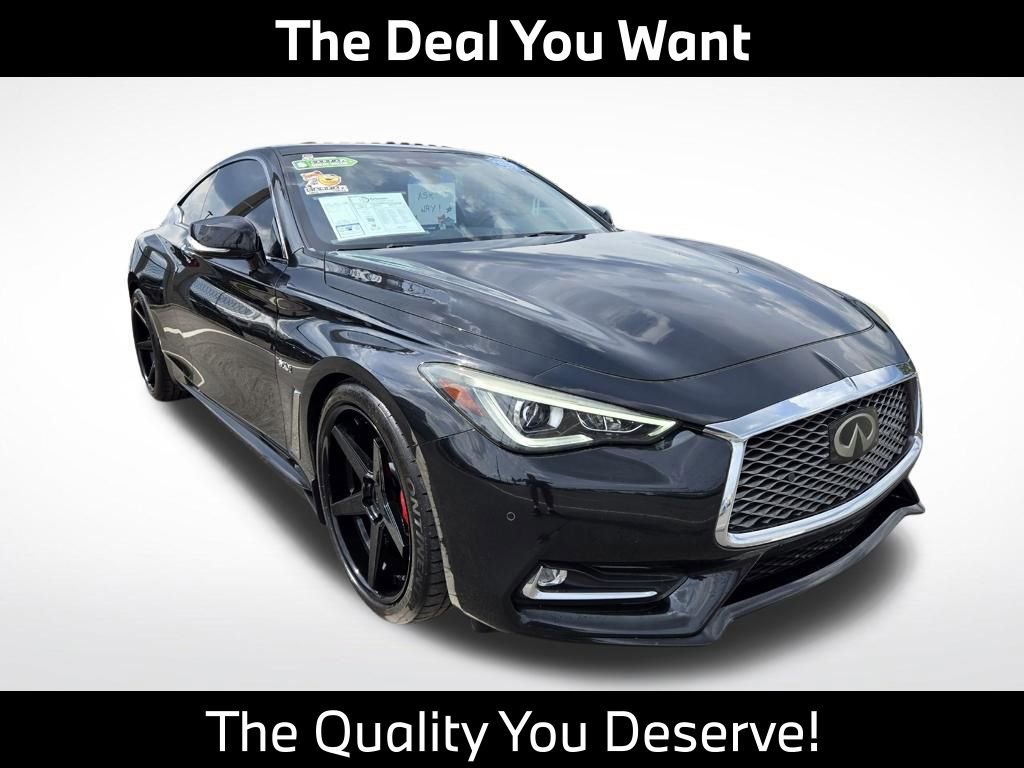 Used 2018 INFINITI Q60 Red Sport 400 w/ Sensory Package 3.0T Sport RWD image 1