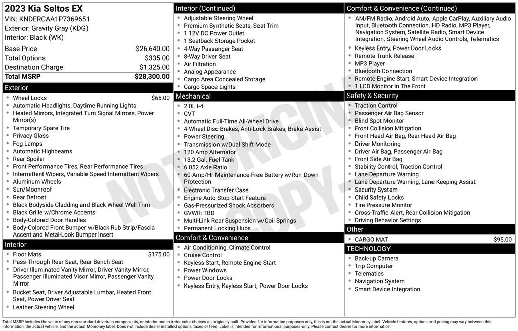 Used 2023 Kia Seltos EX image 17