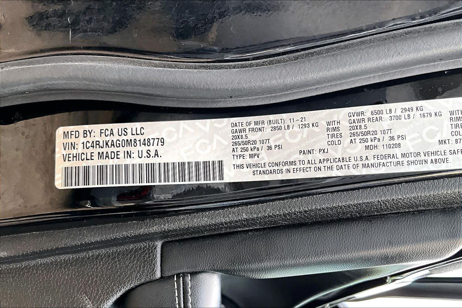 Used 2021 Jeep Grand Cherokee L Laredo AWD/4WD image 35