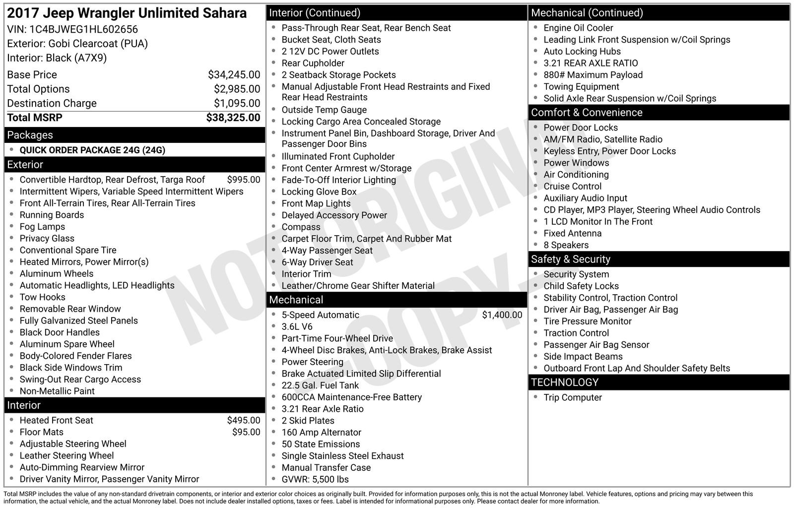 Used 2017 Jeep Wrangler Unlimited Sahara image 34